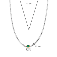 Necklace Ti Sento Milano Woman in Silver Zirconia 34053EM/42 - 34053EM/42